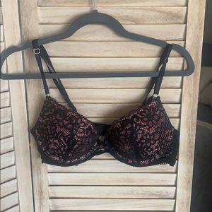 Pink and Black Lacey Bra